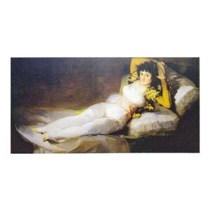 絵画 名画 複製画 額縁付(MJ108N-G) フランシスコ・デ・ゴヤ 「着衣のマハ」 80号 世界の名画シリーズ プリハード