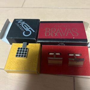 MG5 ネクタイピン　BRAVAS カフスボタン　レトロ　セット