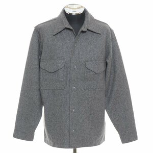 ◆501524 FILSON フィルソン ◆シャツジャケット CPO ウールジャックシャツ Virgin Wool Jac Shirt STYLE90 サイズ40 メンズ USA製 グレー