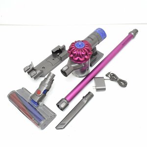 ▽503371 ジャンク Dyson ダイソン サイクロン式 コードレスクリーナー SV07 ソフトローラークリーンヘッド パイプ バッテリー充電器