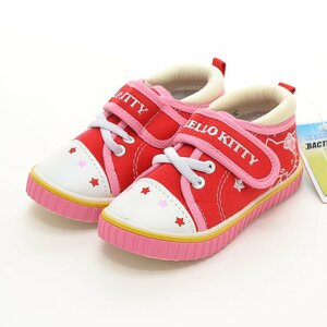 ○406241 未使用品 Sanrio サンリオ ベビーシューズ 子供靴 ハローキティ SA-1871 14.5cm キャンバス キッズ 子ども ベビー 女の子 レッド