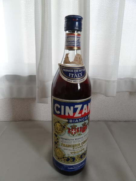 ■古酒 未開栓 CINZANO BIANCO チンザノ ビアンコ ベルモット 1000ml ビンテージ 甘味果実酒■