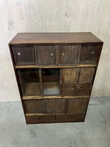 【アンティーク 収納棚 木製 レトロ 家具】中古品 清掃済