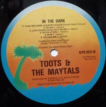 【RG037】TOOTS & THE MAYTALS 「In The Dark」, 76 UK Reissue　★ルーツ・レゲエ/レゲエ_画像5