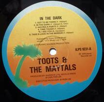 【RG037】TOOTS & THE MAYTALS 「In The Dark」, 76 UK Reissue　★ルーツ・レゲエ/レゲエ_画像4