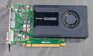 【送料込】NVIDIA Quadro K2000 EQK2000-2GEB 美品・完動品 本体のみ 動画編集に