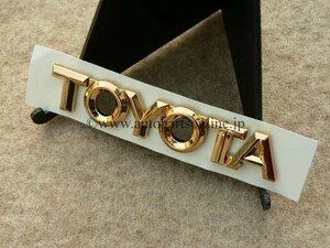 トヨタ 純正 部品 ゴールド 16x85 mm TOYOTA エンブレム GOLD EMBLEM トヨタ 正規 パーツ 部品 海外 輸出 仕様 パーツ GENUINE PARTS 通販