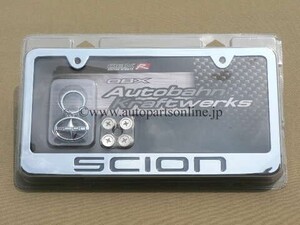 ライセンスフレーム SCION サイオン ナンバー枠 XB XA iQ FR-S XD TC 部品 PARTS アクセサリー 用品 サイオン US 北米 FRS BB トヨタ 86