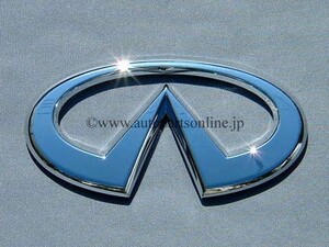 INFINITI I30 インフィニティ マーク エンブレム 海外 仕様 部品 パーツ セフィーロ A32 emblem nissan 日産 純正 US 北米 リア 51 x 98 mm