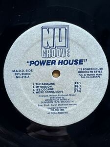 【 Little Louie Vega & Kenny Dope Gonzalezプロデュース 】Masters At Work - Power House ,Nu Groove Records - NG-016,12,US 1989