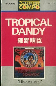 F00024940/カセット/細野晴臣(YMO・はっぴいえんど) with TIN PAN ALLEY「Tropical Dandy (DT-2003・SUPER COMPO・フォークロック・パシ