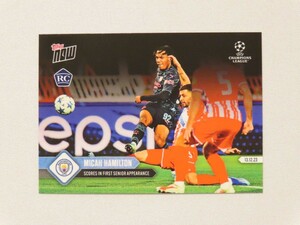 topps now カード マイカ・ハミルトン MicahHamilton #080 トップスナウ UCL 2023-24 Card マンチェスター・シティFC