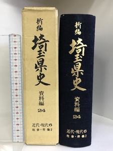 新編 埼玉県史（資料編24）（近代・現代６）（社会・労働２） 昭和60年 発行：埼玉県