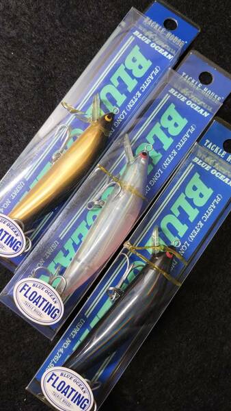 ●新品 未使用 未開封 TACLE HOUSE タックルハウス K-TEN BLUE OCEAN ブルーオーシャン 90mm 3セット no.138