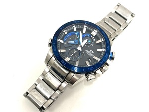 4404【CASIO / EDIFICE】不動品？ジャンク扱い◇カシオ エディフィス≪EQB-800≫メンズ ウォッチ 腕時計◇クロノグラフ Bluetooth