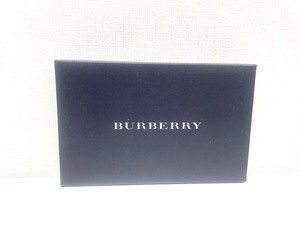 4944★バーバリー BURBERRY フェイスタオル 箱付き ブランドタオル 水色 ギフト