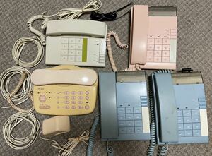 NTT ハウディ ホームテレホンS H106形 ホームテレホン ビジネスホン 電話機 オフィス電話 受話器 4台 セット +るすてる250