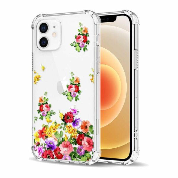 iPhone11？ ケース スマホケース クリア 透明 韓国 ins風 花 花柄 iPhoneカバー 可愛い かわいい 耐衝撃