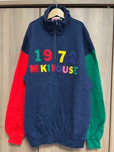 オールドミキハウス ハーフジップトレーナー　スウェット　Ｌサイズ　ミキハウス MIKI HOUSE メンズ MEN'S 