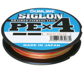 送料無料　4本組PE　シグロンPE x4　マルチカラー　200m　1.5号(25lb)　新品