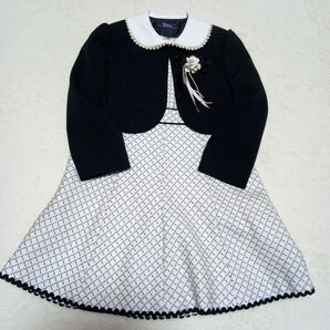 【Tern】120㎝ フォーマル ジャケットワンピース コサージュ付き