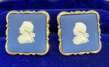 【1円スタート！】WEDGWOOD ウェッジウッド ロイヤルブルー カフス カフリンクス カフスボタン アクセサリー メンズ _画像1