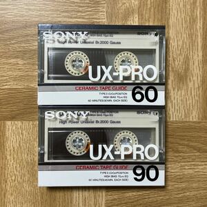 SONY ソニー UX-PRO 60分90分TYPEⅡ CrO2 ハイポジカセットテープ2本セット