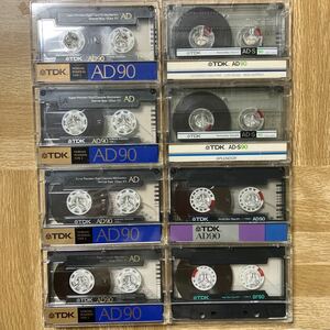 【中古オール90分】TDK AD、AD-S、SFノーマル、ハイポジカセットテープ8のりセット