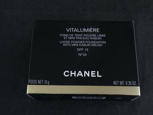 未使用 CHANEL シャネル ヴィタルミエール ルース パウダー ファンデーション No20 SPF15　*3