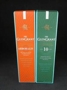 1円～　未開栓　THE GLEN GRANT グレングラント アルボラリス　10年 シングルモルト スコッチ ウイスキー　700ｍｌ 　2本セット　*02