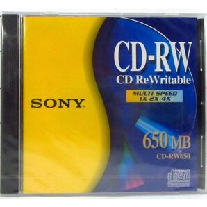  新品未開封　SONY CD-RW 650MB