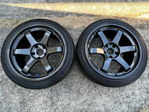 RAYS ボルクレーシング TE37 9.5j+12 pcd114.3 18インチ レイズ FORGED 鍛造 フォージド VOLK RACING ヴォルクレーシング GTR