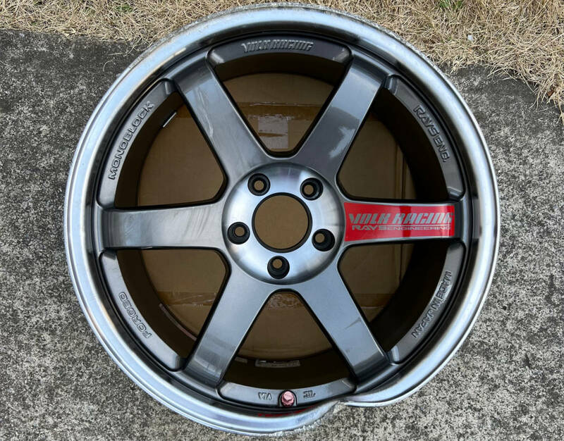 RAYS ボルクレーシング TE37 SL 10j+20 pcd114.3 18インチ レイズ FORGED 鍛造 フォージド VOLK RACING ヴォルクレーシング GTR ジャンク