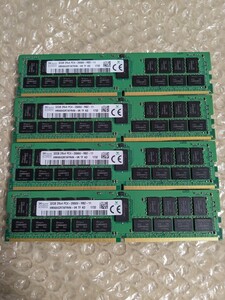 SK hynix サーバー用メモリ 32GB×4枚 合計128GB PC4-21300(DDR4-2666) ECC Registered BIOS起動確認済#01