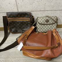 1円まとめ ブランドバッグ LOUIS VUITTON GUCCI グッチ PRADAプラダ ferragamo フェラガモ Burberry バーバリー ジャンク品_画像2