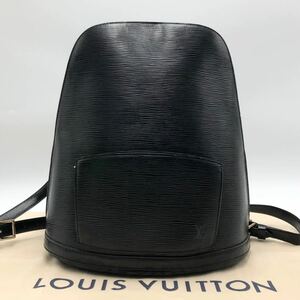 1円〜【美品】ルイヴィトン LOUIS VUITTON ゴブラン リュックサック エピ ノワール レディース 黒