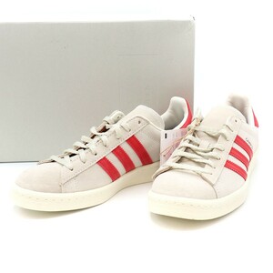 adidas アディダス CAMPUS 80S スニーカー GY4580 グレー レッド 23.5cm IT99JXPDIIP4