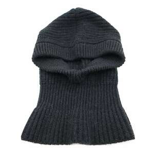 LEMAIRE ルメール 22AW BALACLAVA RIBBED BLACK バラクラバ ニットキャップ KN677 LK121 ブラック M ITX95Y8PHEDU