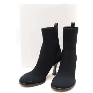 NEOUS ネオアス LEA KNIT BOOTS ニットヒールブーツ ブラック 36 ITW315FCI69W