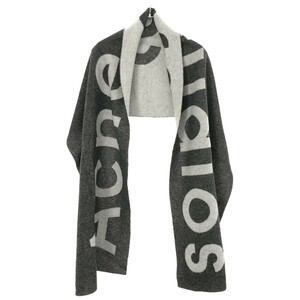 Acne Studios Acne s Today oz Logo Jaguar do шерсть нейлон muffler 274176 серый серия ITKDM6WS8K5N