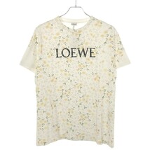 LOEWE ロエベ 20SS フラワーロゴプリントTシャツ ホワイト M S540333XAR ITIKEZB52KP4_画像1