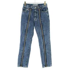 JOHN LAWRENCE SULLIVAN ジョン ローレンス サリバン BLEACHED DENIM ZIPPED PANTS フロントジップデニムパンツ ITT5IZSH40IW