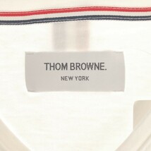 THOM BROWNE トム ブラウン VネックポケットTシャツ ホワイト 0 ITWZX6KGIKJS_画像3