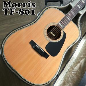 【極美品】モーリス Morris TF-801 アコースティックギター ハードケース付き