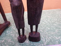 アフリカ祈祷師霊媒師燭台、タンザニア木彫り人形外国民芸レトロアンティーク雑貨置物_画像7