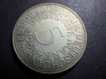 ドイツ１９６８年G　５マルク銀貨　約11.14ｇ　コレクター放出品_画像2