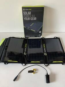 ⑤u478◆GOAL ZERO ゴールゼロ◆ソーラーパネル SOLAR POWER ALL YOUR GEAR NOMAD20 SKU-12004 太陽光発電 充電器 動作品 箱付