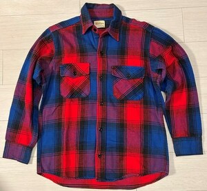 古着/ネルシャツ/Melton Wintermaster/メルトン/80's-90's Made in USA/米製/ヴィンテージ/アメカジ/オールド/レトロ/サイズ M