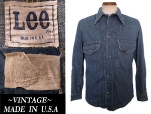 70s ビンテージLeeデニム JACKET ユニオンチケット USAアメリカ製 DENIM リーVINTAGE マッコイズ RRL ウエアハウス LEVIS ガーメンツ model