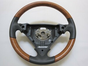  new goods! Cayenne Porsche 9PA 955 957 original wood combination steering wheel steering wheel gray control number (Q-7316)